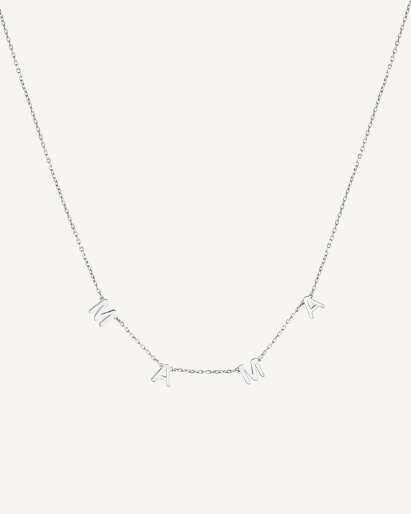 Spaced Letter Mama Necklace