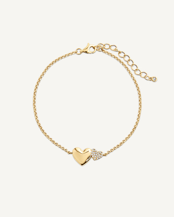 Double Heart Bracelet