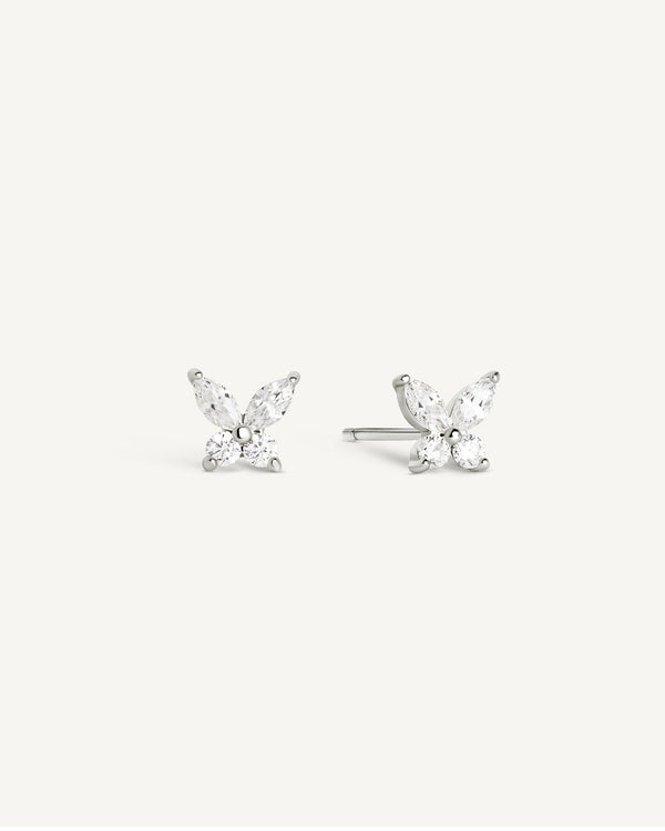 Butterfly Crystal Studs