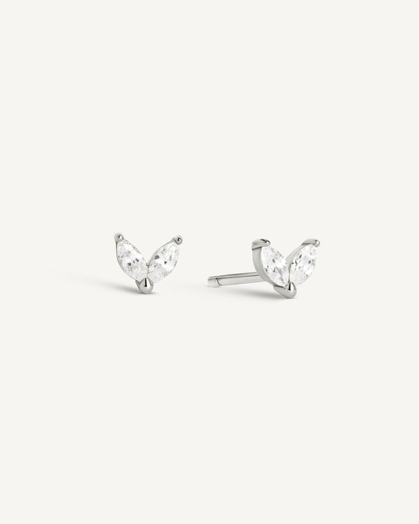 Petal Crystal Studs