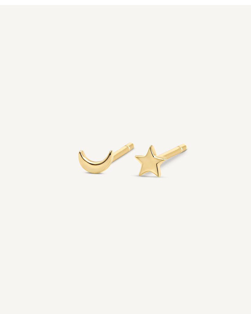 3mm Tiny Star Stud 14K Gold