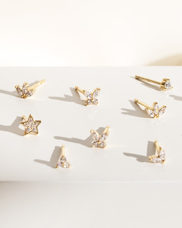 Butterfly Crystal Studs