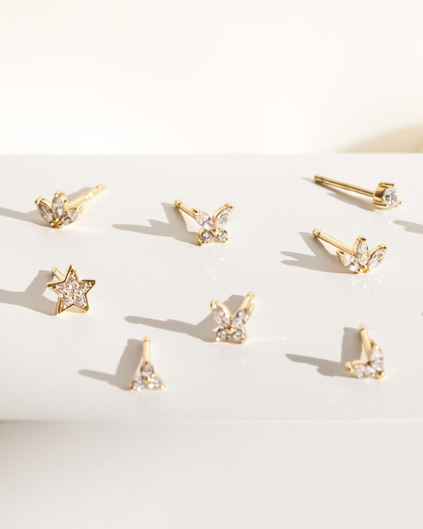 Petal Crystal Studs