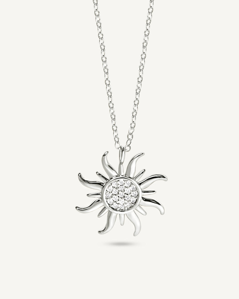 BR Sun necklace black authentic and white