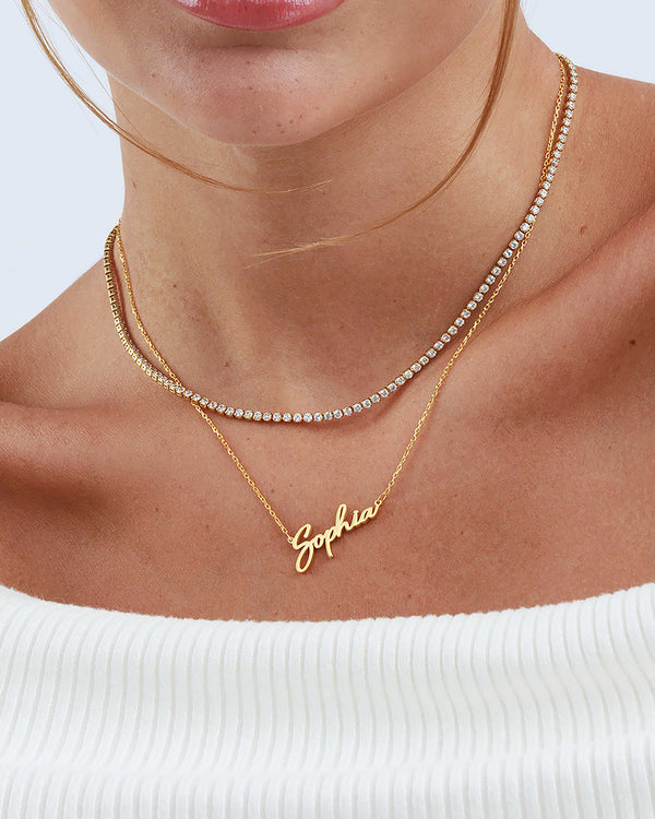 Script Name Necklace