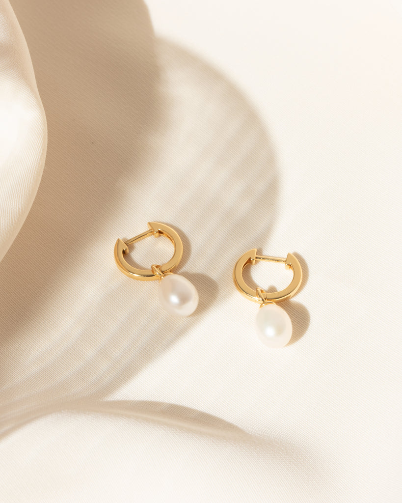 Lady Pearl Hoop Earrings – Monday Monarch